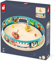Janod Applepop - Spinning Top Arena Wooden Playset for Kids