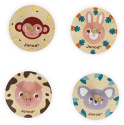 Janod Pocket - Spinning Tops wooden toy for kids