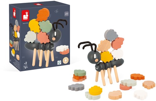 Janod wooden balance game ant - Sweet Cocoon balancing toy for kids-2