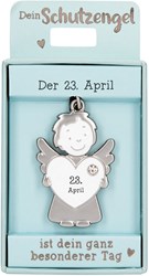 Depesche guardian angel keychain 23 April - lucky charm gift