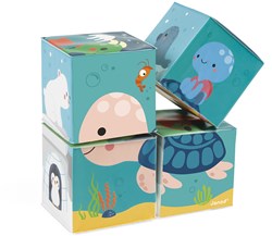 Janod Bath toys - 4 Bath cubes