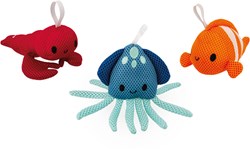 Janod Bath Toys Set of 3 Bathing Friends Sponges Sea Foam