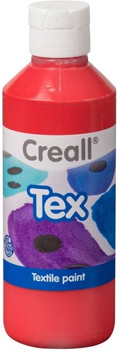 Creall textile paint red 250ml - fabric paint for kids and adults