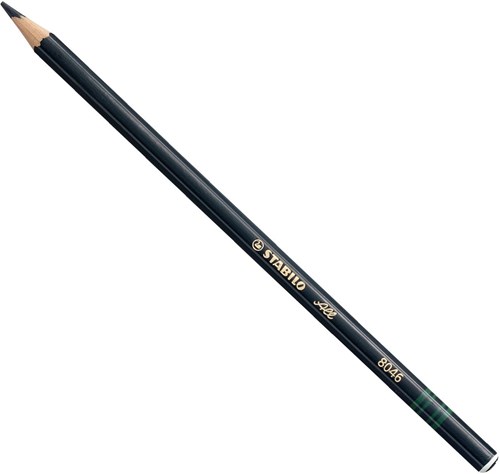 Stabilo black colored pencil - special pencil for all surfaces-3