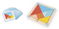 Janod tangram wooden educational toy - colorful puzzle for kids-3