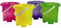 Androni Giocattoli toy bucket round glitter multicolor beach-2