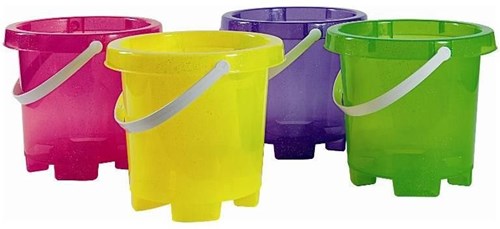 Androni Giocattoli toy bucket round glitter multicolor beach-2