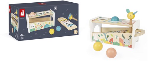 Janod Pure - Wooden xylophone skill game for toddlers-3