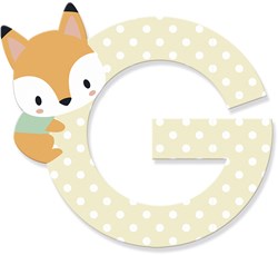 Janod wooden toy - Alphabet letter G colorful educational