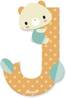 Janod wooden toy - Pure Alphabet letter J for kids