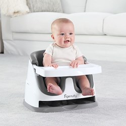 Ingenuity baby booster seat 2-in-1 grey white - baby seat