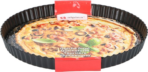 Alpina quiche baking tin with removable base Ø28 x 3.5 cm black-3