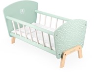 Janod doll bed Zen - wooden toy bed for baby dolls