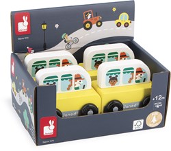 Janod wooden van - Crossroads yellow van - FSC wood - stimulates imagination