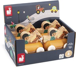 Janod wooden rider carriage - Crossroads horse rider - FSC toy