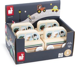 Janod wooden bus - Crossroads passenger bus - FSC wood - Toy