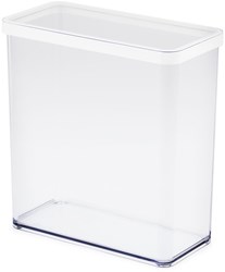 Rotho food storage box rectangular 3.2 liter transparent white - airtight