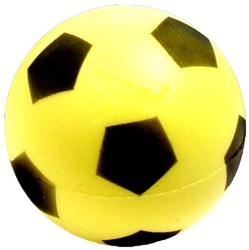 Softball foam yellow - toy ball 20 cm for indoor and outdoor play
