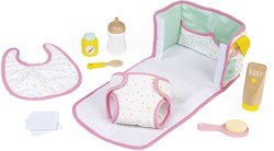 Janod - Doll Changing Bag - Toy Set for Baby Doll - With Accessories