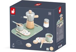 Janod wooden coffee set - Italian moka pot playset for kids