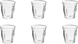 Duralex water glass Picardie 250ml set of 6 stackable glasses