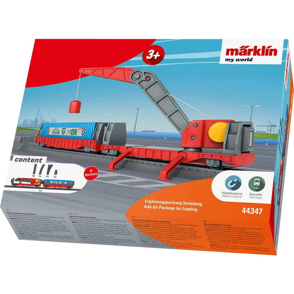 Märklin H0 toy expansion set crane truck and container