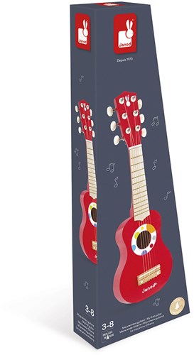 Janod guitar toy - Confetti wooden guitar for kids - musical fun-3