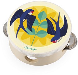 Janod tambourine musical instrument for children - cheerful toy