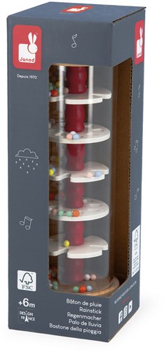 Janod musical toy rainmaker - colorful rain stick for children-2