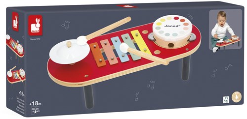 Janod musical table - wooden music toy for children-2