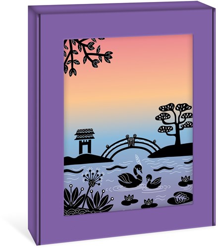 Janod creative painting set - Sunset Lover watercolor craft kit-2