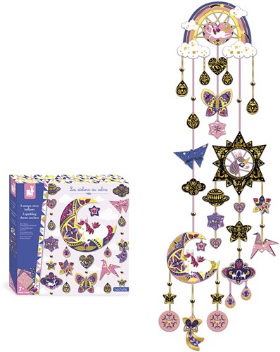 Janod Atelier - Glitter Dreamcatcher craft set for kids-2