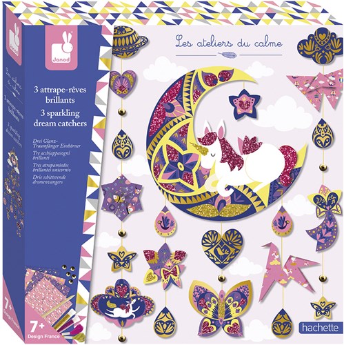 Janod Atelier - Glitter Dreamcatcher craft set for kids