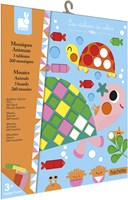 Janod mosaic animals craft set - creative animal mosaic toy for kids