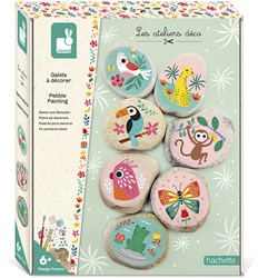 Janod Atelier Deco - Creative craft set paint and decorate stones