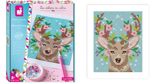 Janod Diamond Painting Craft Set Deer Creative Toy-2