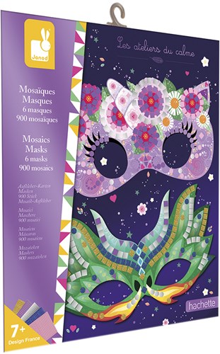 Janod mosaic mask craft set - creative masks for children