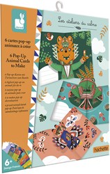 Janod card making pop-up animals craft set for kids