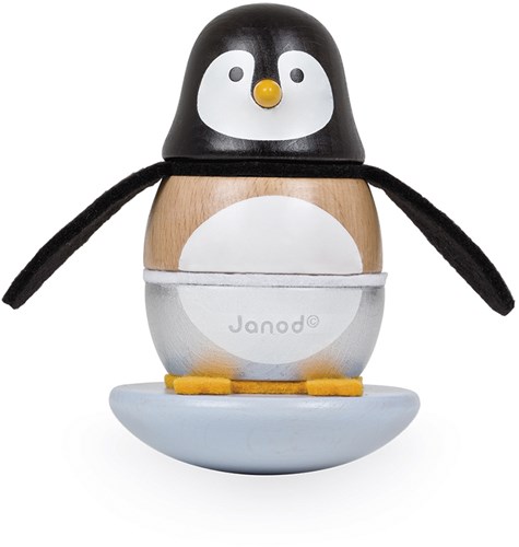 Janod wooden stacking penguin - educational toy Zigolos