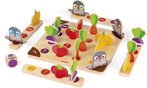Janod board game - educational kids game Garden Panic!