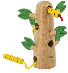Janod Tropik - Wooden lacing tree toy - Motor skills FSC certified