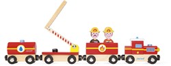 Janod Story Fire Engine Train