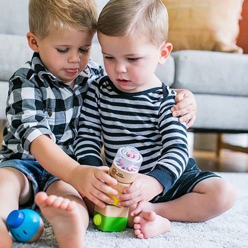 Baby Einstein building blocks fundamentals sensory toy 4-piece