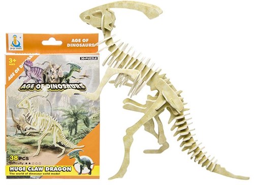 3D dino puzzle cardboard construction set for kids educational toy