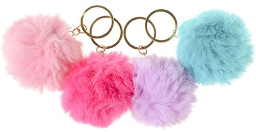 Plush keychain brown - soft accessory for kids