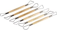 Creativ Company mirettes set - round edges - 6 pieces - wooden handles