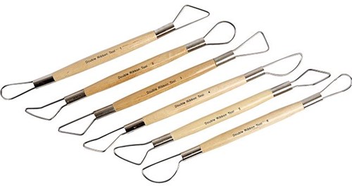 Creativ Company mirettes set - round edges - 6 pieces - wooden handles