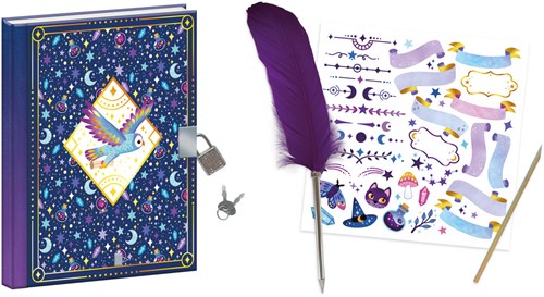 Janod Atelier - Magic school - Spellbook diary with lock and pen