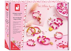 Janod Atelier Bijoux - Creative Pearl Rings Jewelry Set for Kids