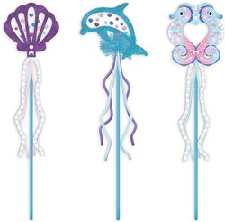 Janod Magic Ocean - Craft Set Mermaid Magic Wands Kids Creative Play